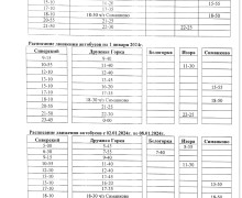 Изменения в расписании автобусов на НГ 2023-2024 г.