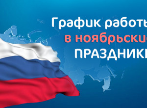 График работы Сиверской поликлиники в ноябрьские праздники.