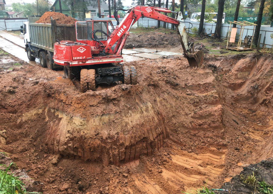 Услуги экскаватора