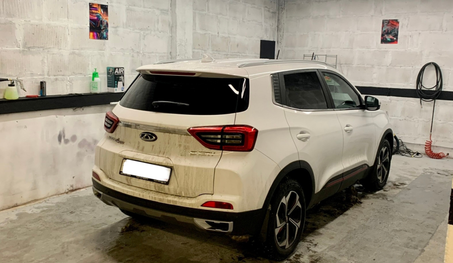 Профессиональная чистка стекла (несколько этапов) + Антидождь