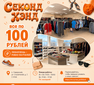 Секонд Хэнд Все по 100 рублей