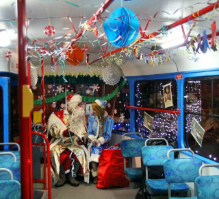 Изменения в расписании движения автобусов на новогодние праздники.