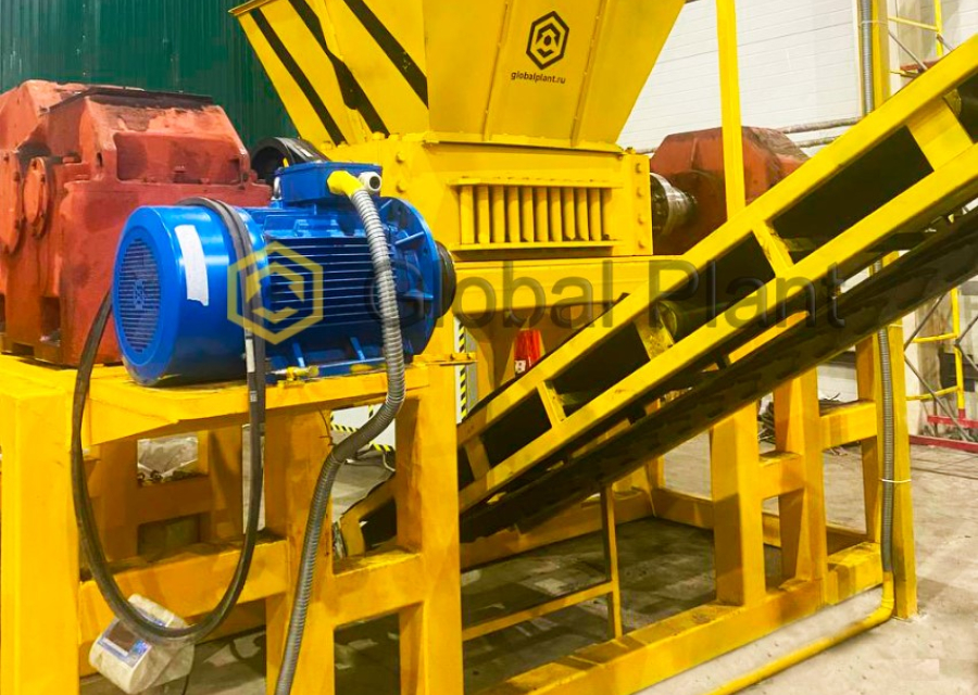 Измельчитель для изношенных шин и ТБО 1000 