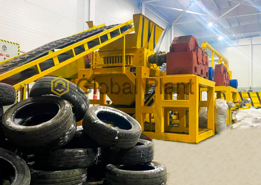 Измельчитель для резины и ТБО Global Recycler 3000