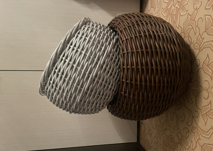 Кашпо из ротанго 