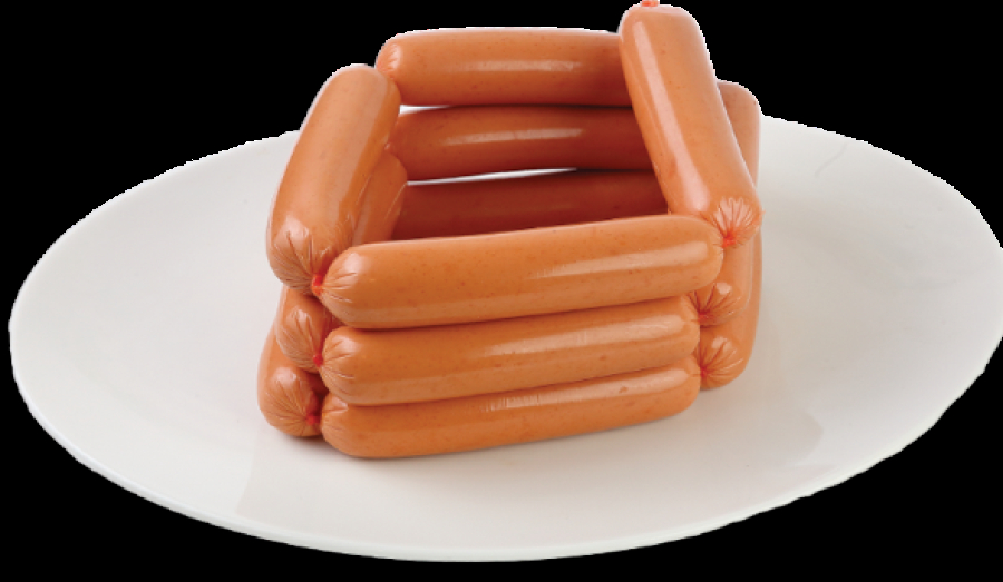В детских сосисках Великолукского мясокомбината находится мясной клей.